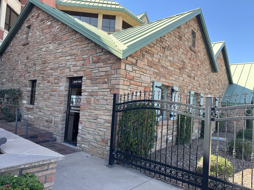 AZAA_Exterior Gas X Professional Building - Green Gables Neighborhood