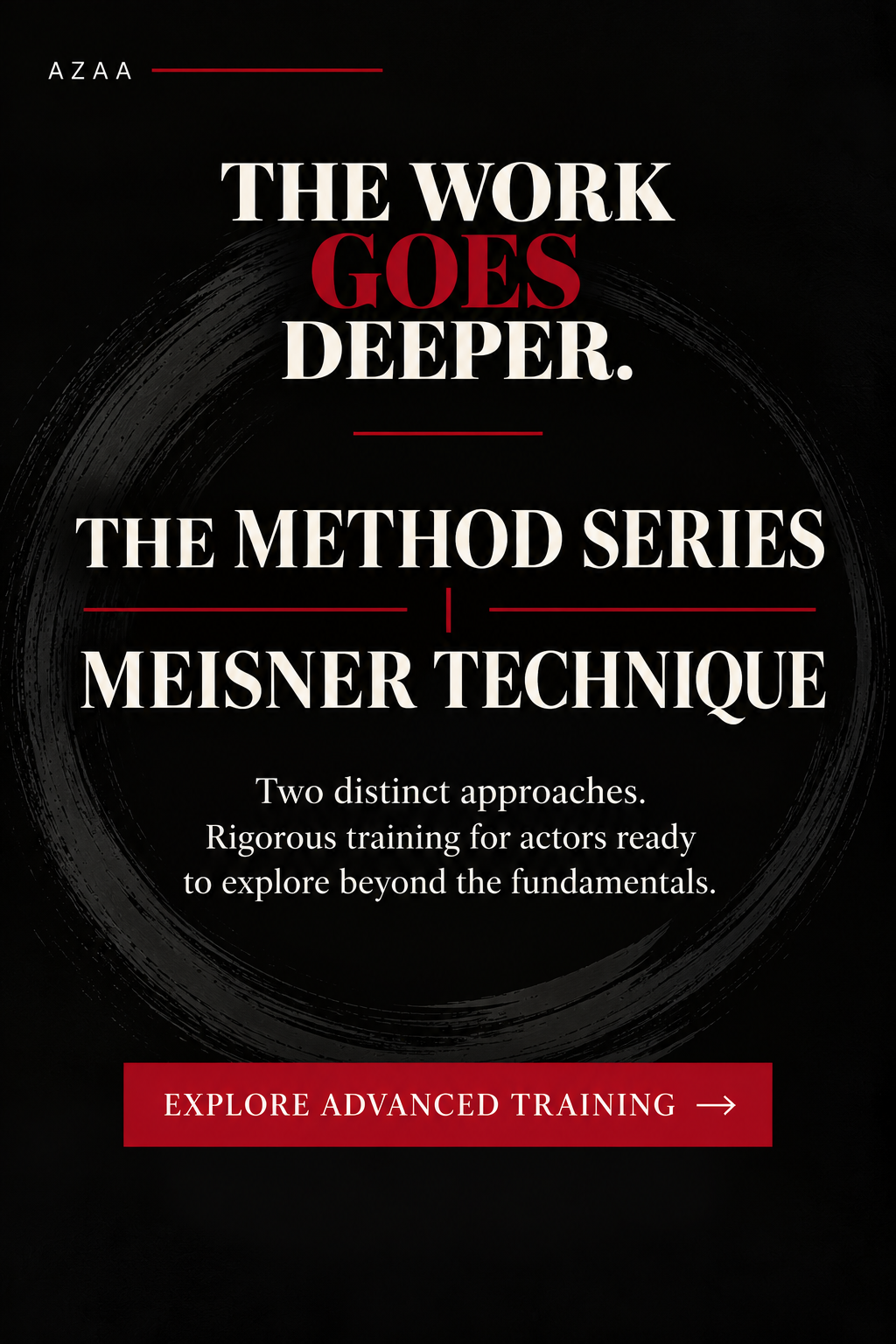 Arizona Actors Academy advanced acting training featuring The Method Series and Meisner Technique.